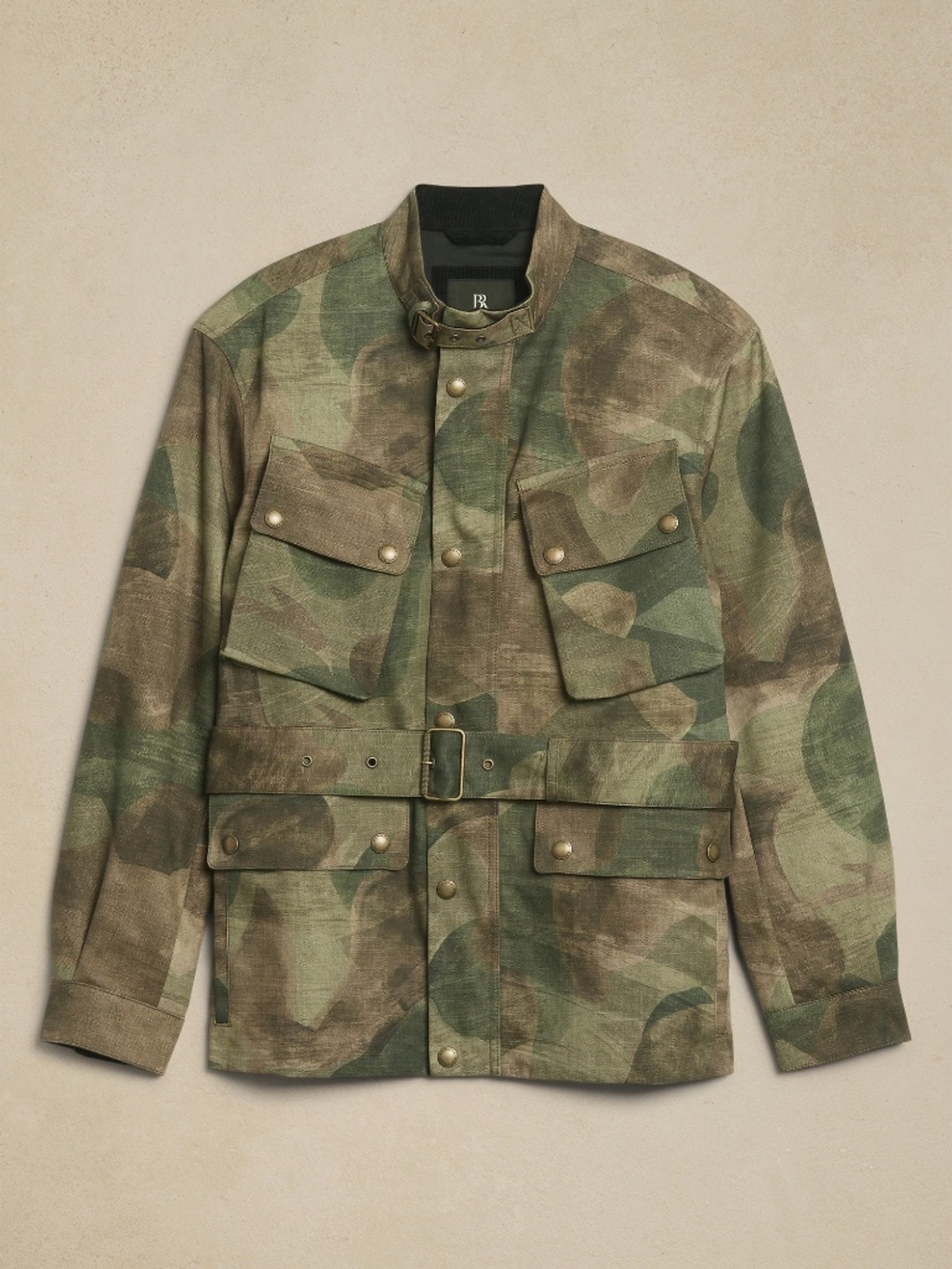Banana Republic Tristan Utility Military Jacket | Camo Green | Size: S